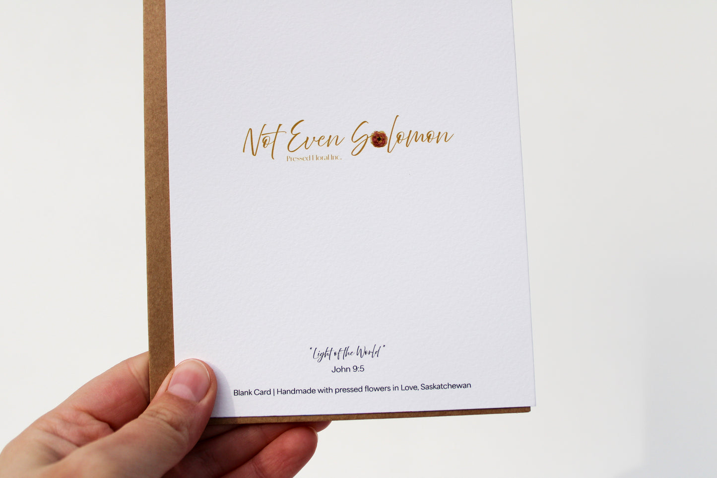 "LIGHT OF THE WORLD" SMALL GREETING CARD