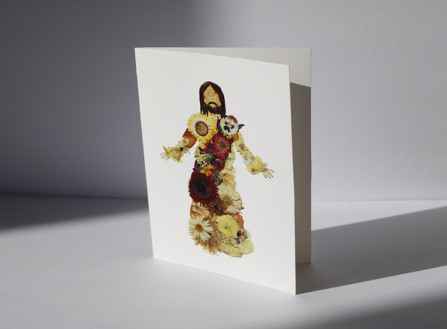 "JESUS' WELCOMING ARMS" LARGE GREETING CARD
