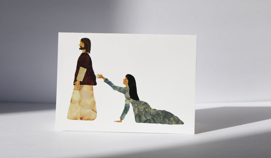 "REACHING IN FAITH" GREETING CARD