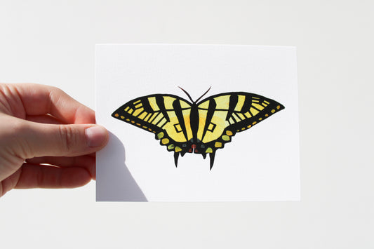 "YELLOW SWALLOWTAIL" SMALL GREETING CARD