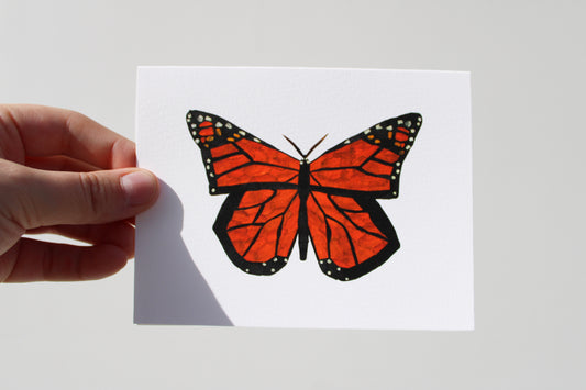 "MONARCH" SMALL GREETING CARD