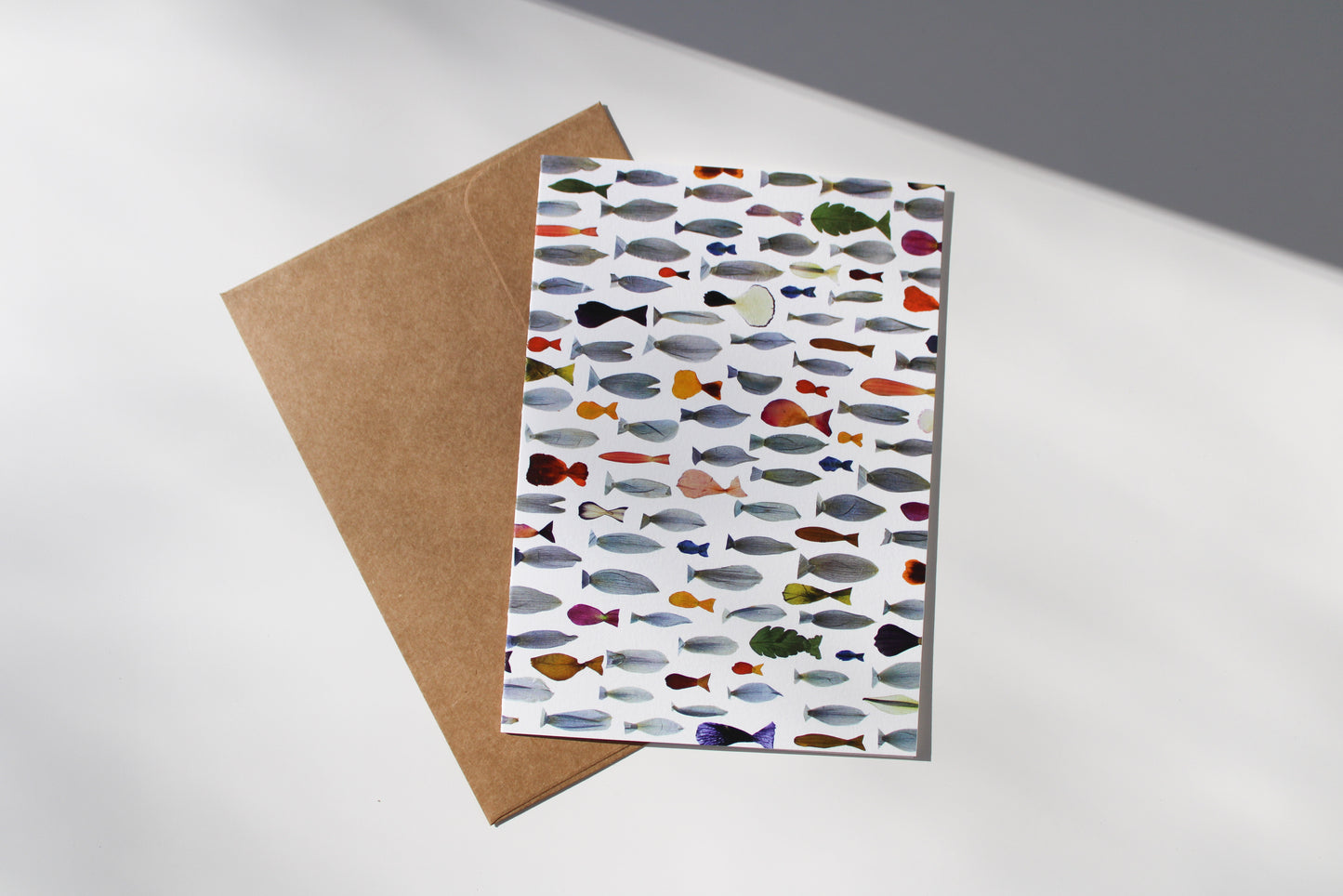 "TRANSFORMED FISH" LARGE GREETING CARD