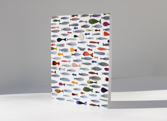 "TRANSFORMED FISH" LARGE GREETING CARD