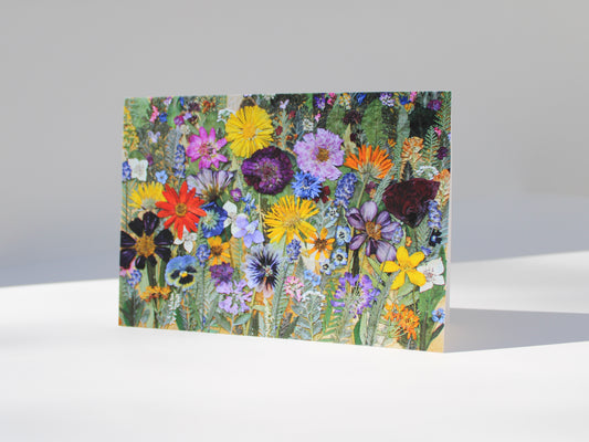 "WILDFLOWERS" LARGE GREETING CARD