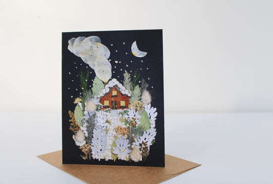"WHITE AS SNOW" SMALL GREETING CARD