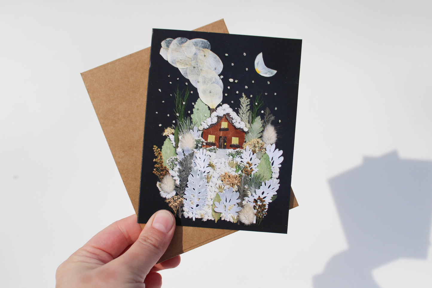 "WHITE AS SNOW" SMALL GREETING CARD