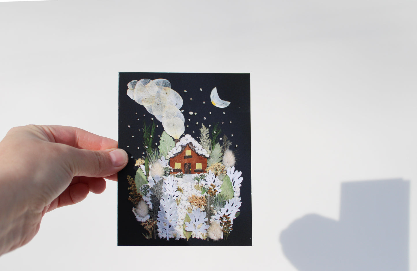 "WHITE AS SNOW" SMALL GREETING CARD