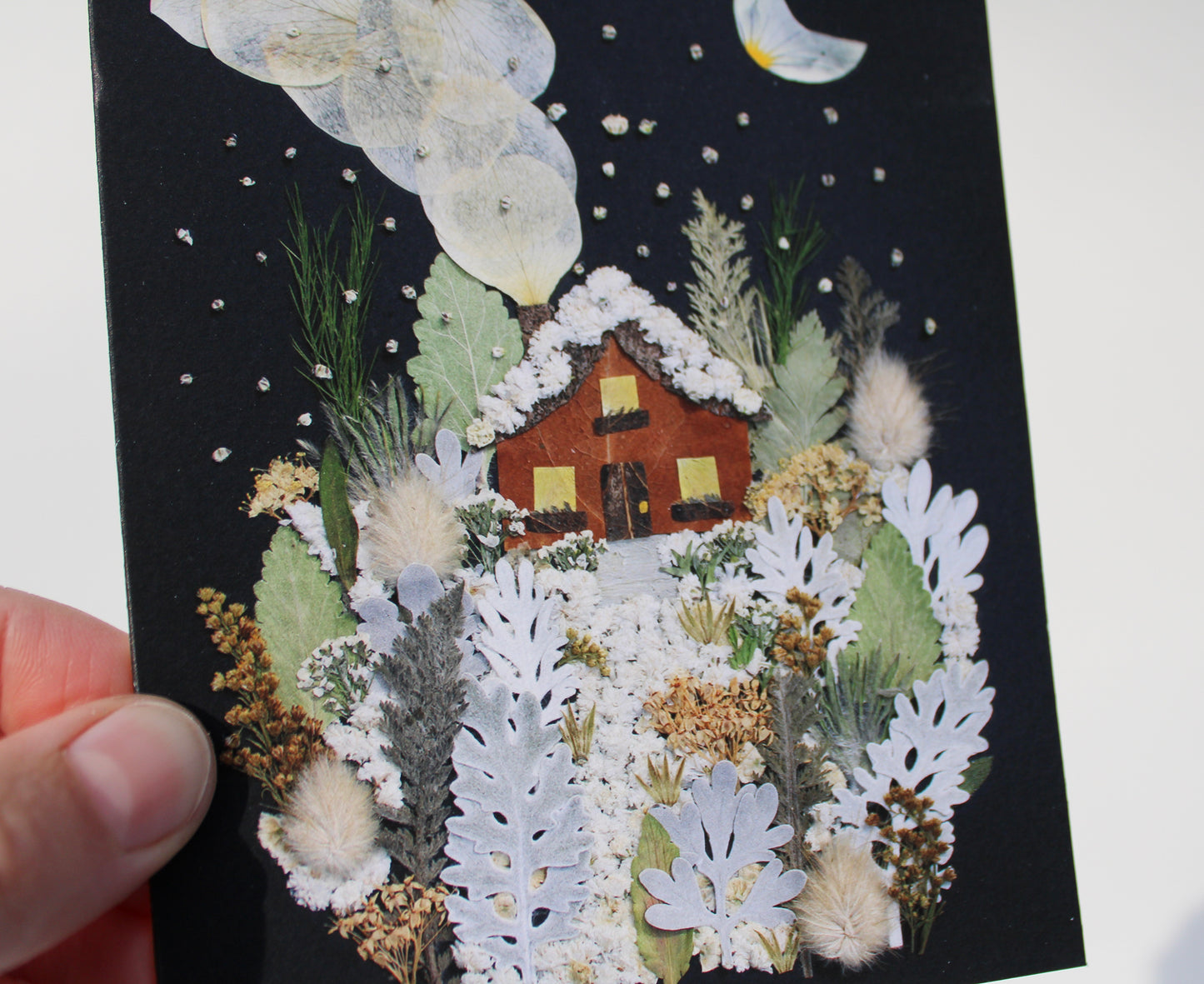 "WHITE AS SNOW" SMALL GREETING CARD