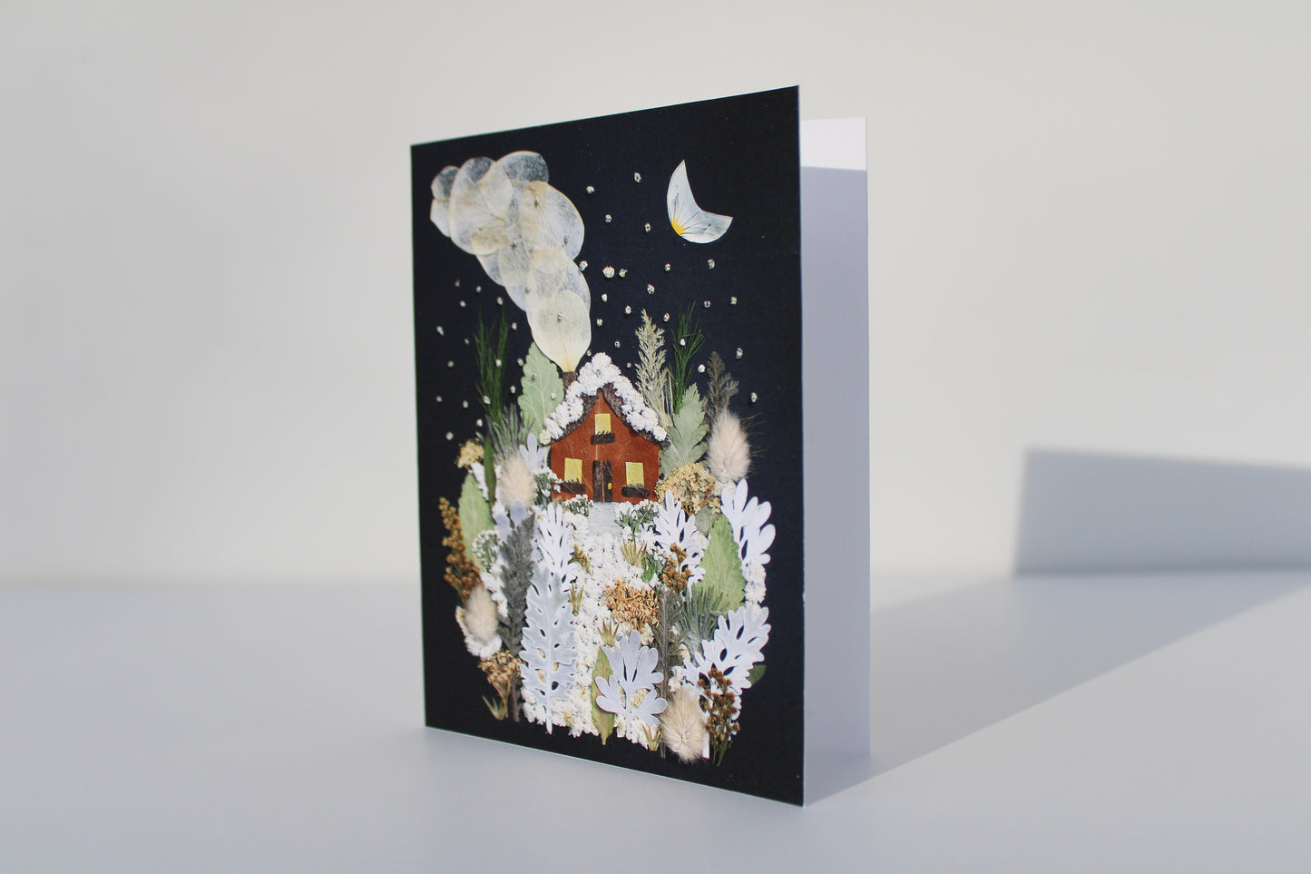 "WHITE AS SNOW" SMALL GREETING CARD