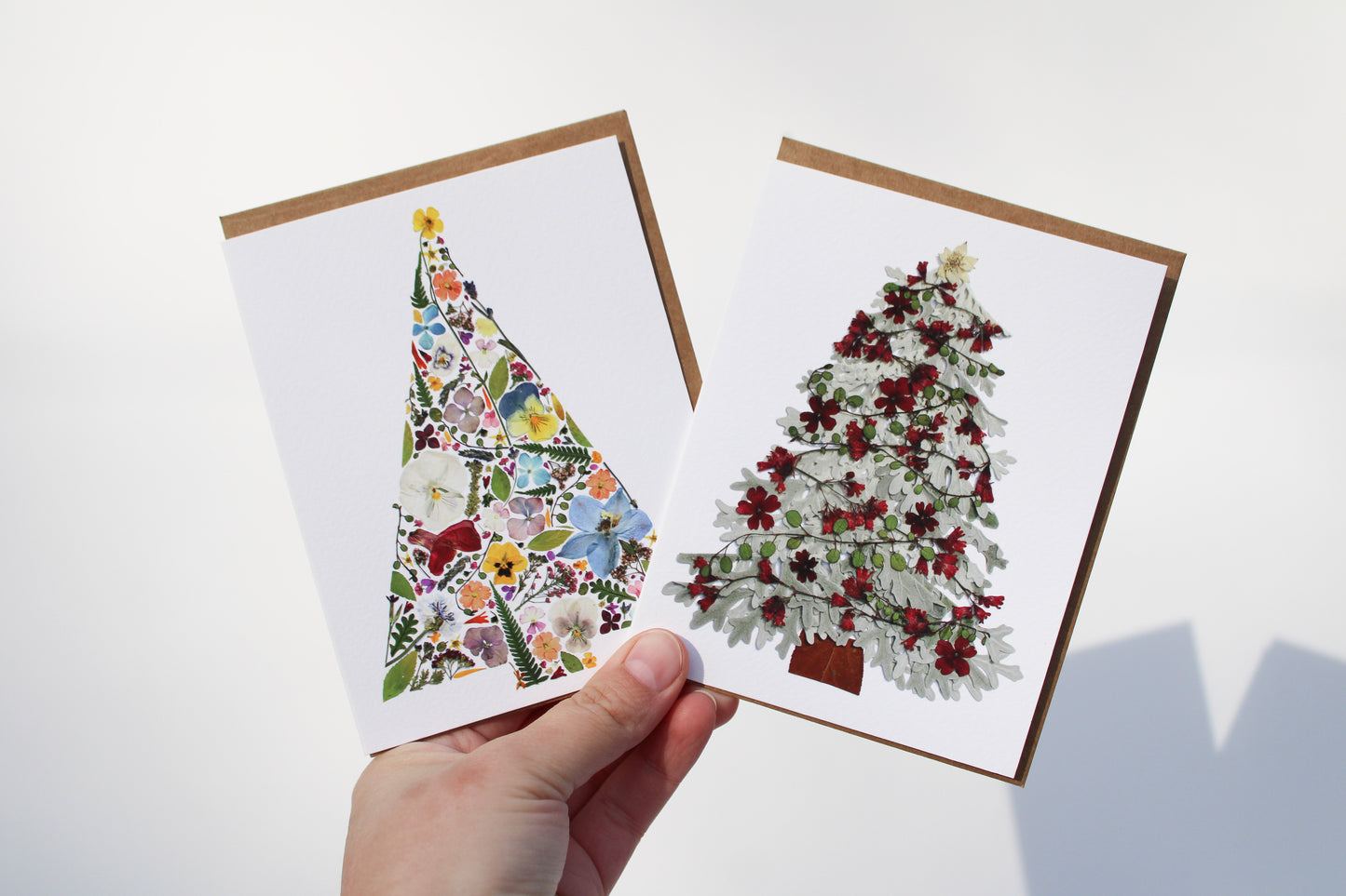 "LIGHT" ASSORTED CHRISTMAS NOTE CARD SET OF 5