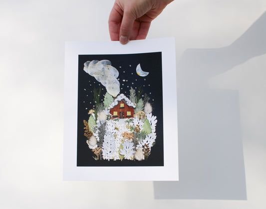 "WHITE AS SNOW" CHRISTMAS FINE ART PRINT