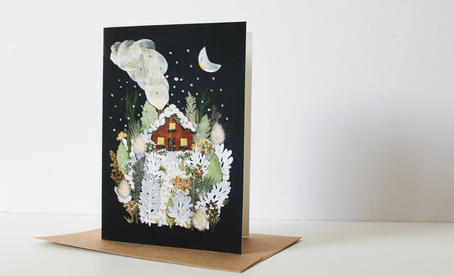 "WHITE AS SNOW" LARGE GREETING CARD