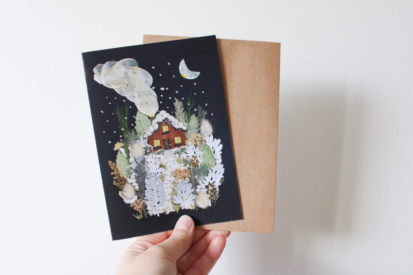 "WHITE AS SNOW" LARGE GREETING CARD