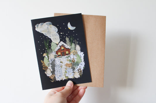 "WHITE AS SNOW" LARGE CHRISTMAS GREETING CARD
