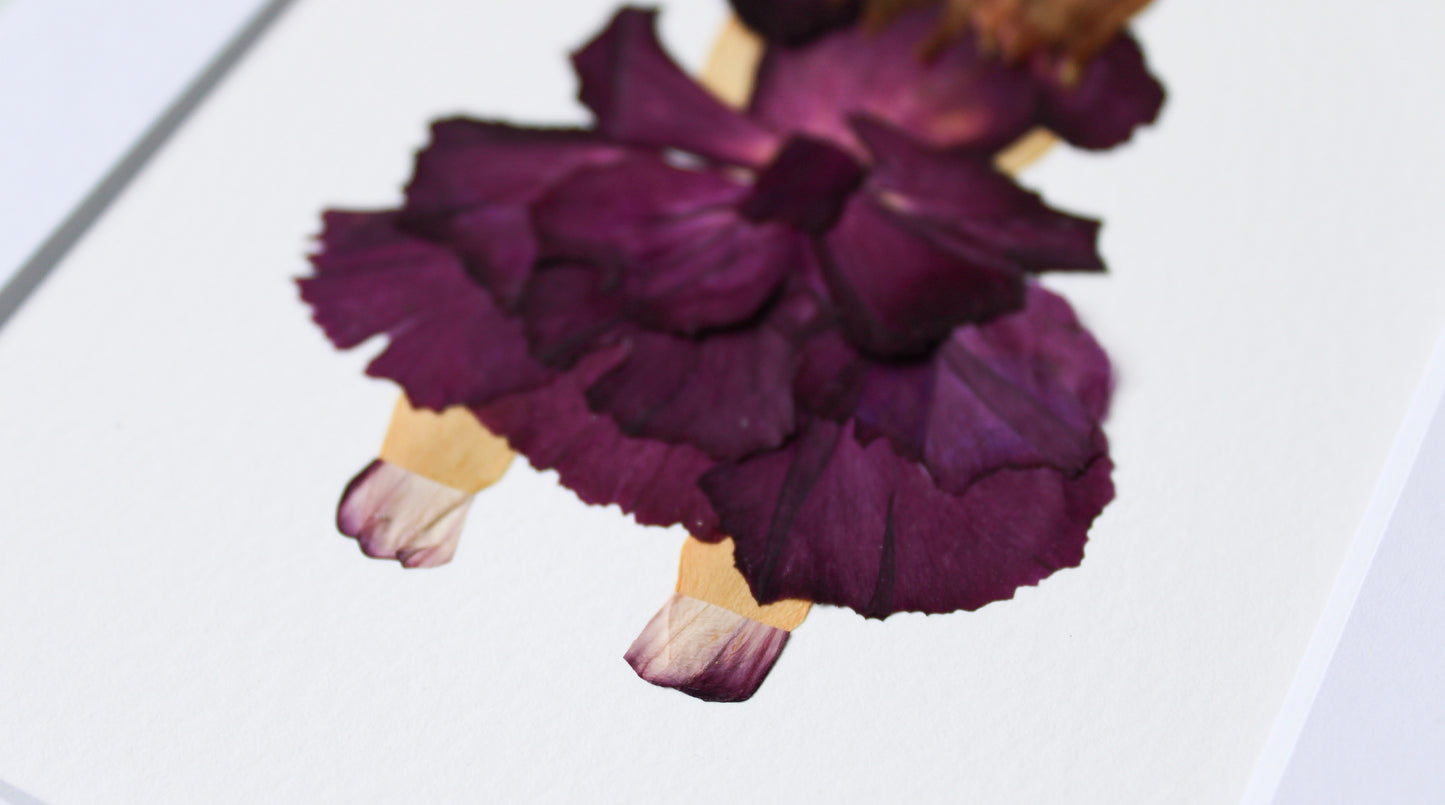 "LITTLE FLOWER GIRL" Real Pressed Flower Art
