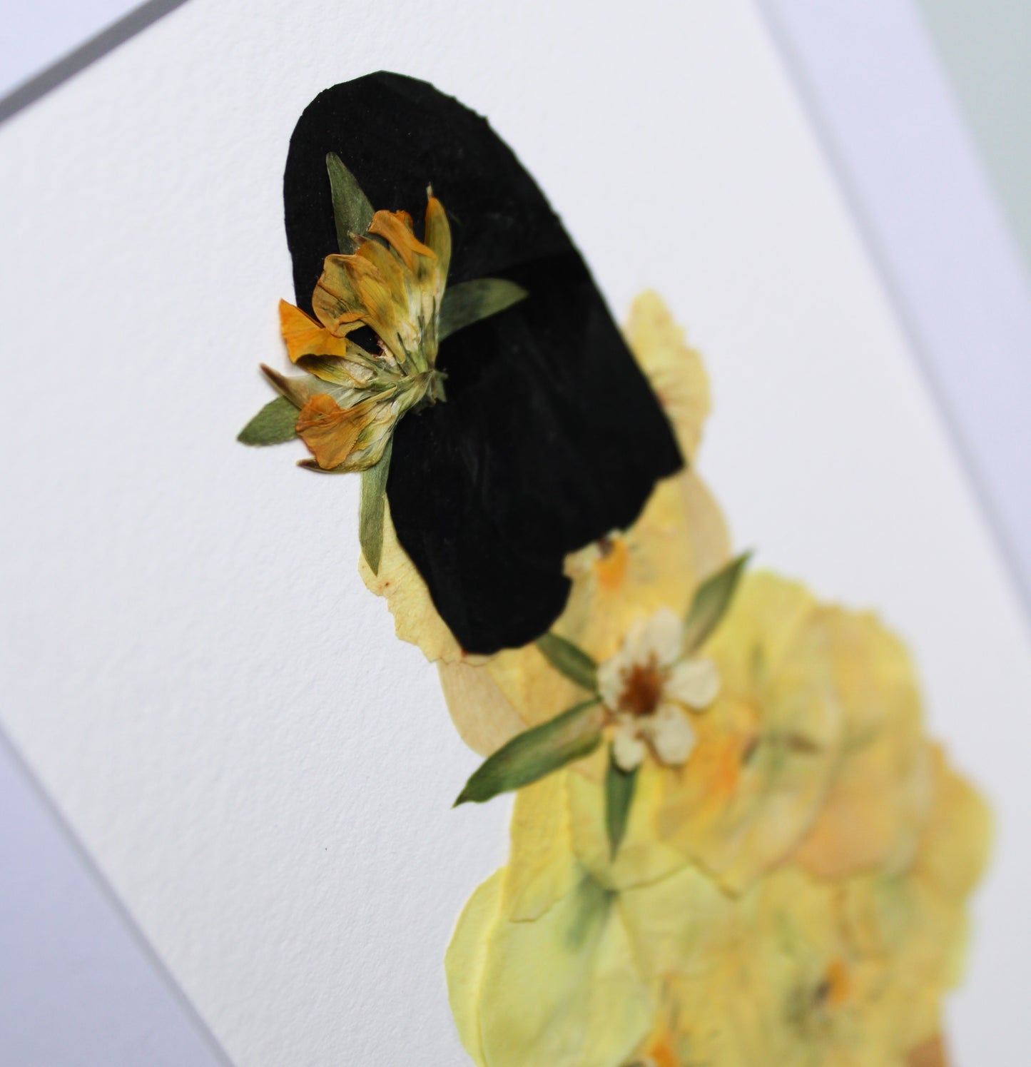 "LITTLE FLOWER GIRL" Real Pressed Flower Art