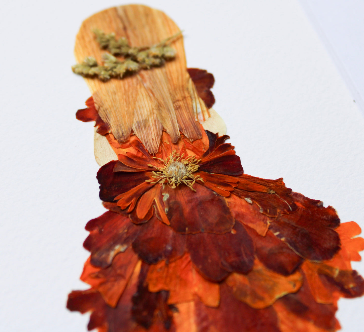 "LITTLE FLOWER GIRL" Real Pressed Flower Art