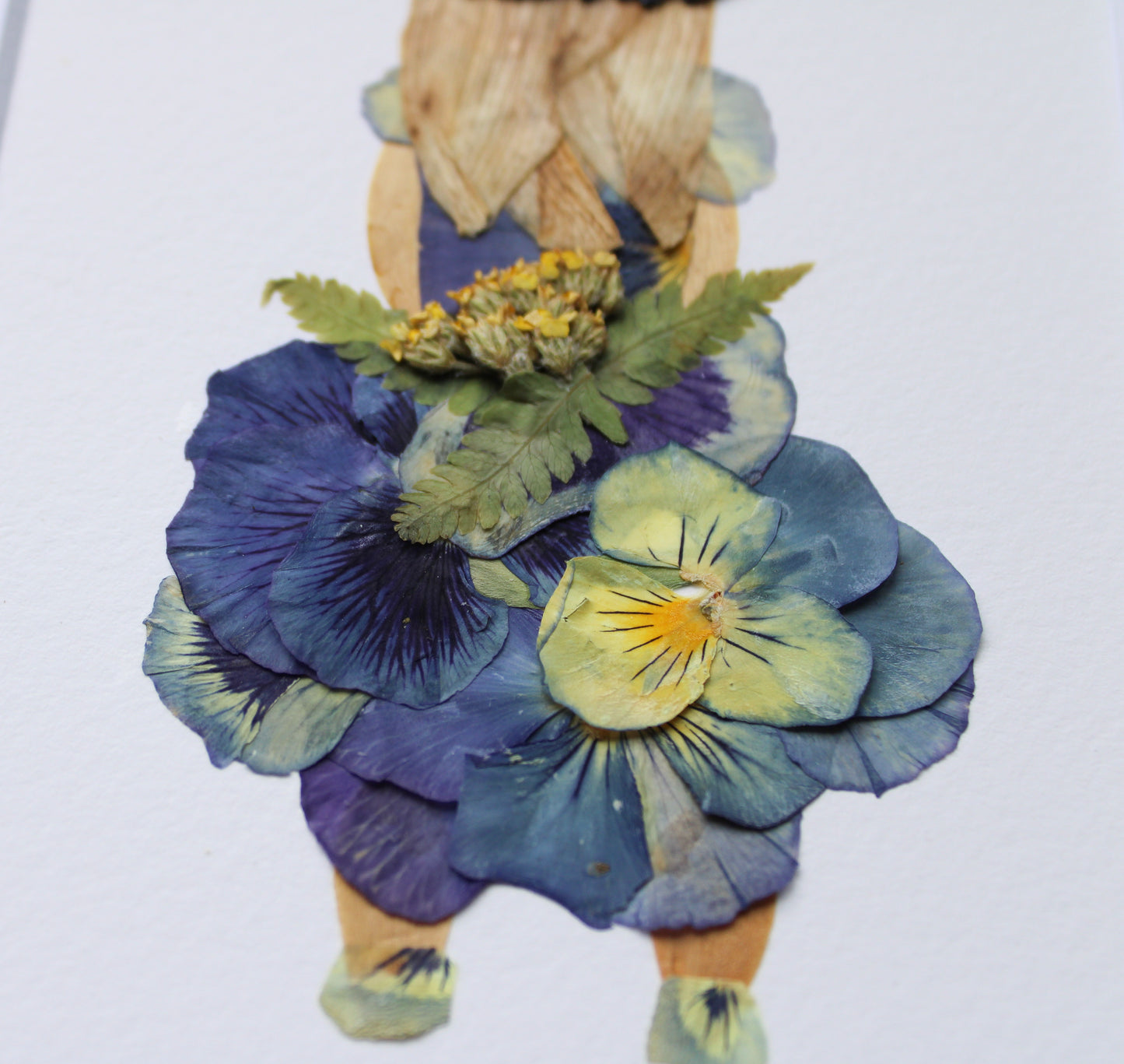 "LITTLE FLOWER GIRL" Real Pressed Flower Art