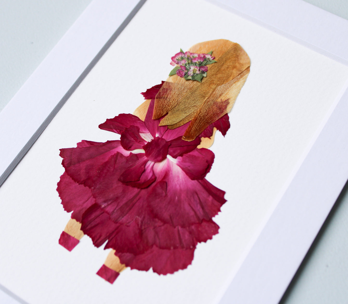 "LITTLE FLOWER GIRL" Real Pressed Flower Art