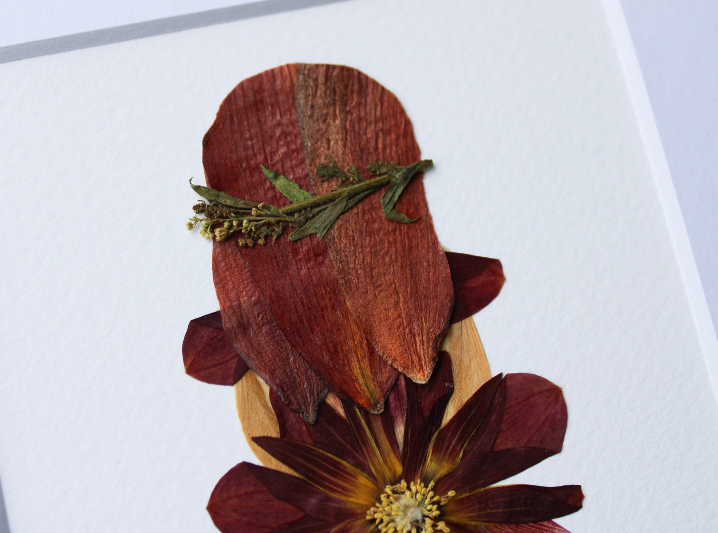 "LITTLE FLOWER GIRL" Real Pressed Flower Art