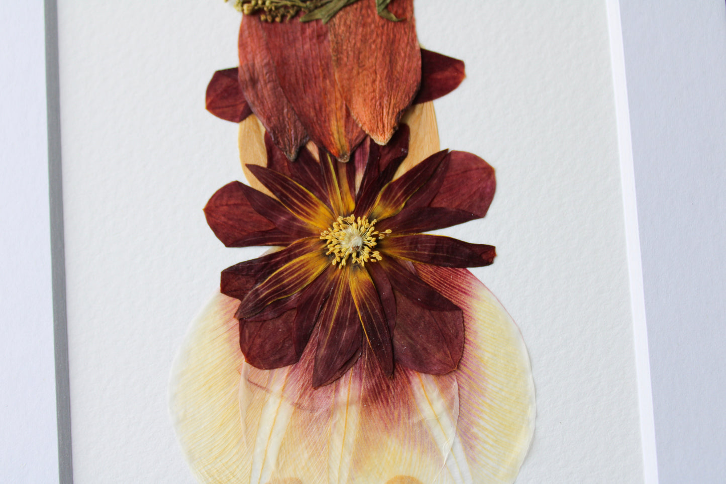 "LITTLE FLOWER GIRL" Real Pressed Flower Art