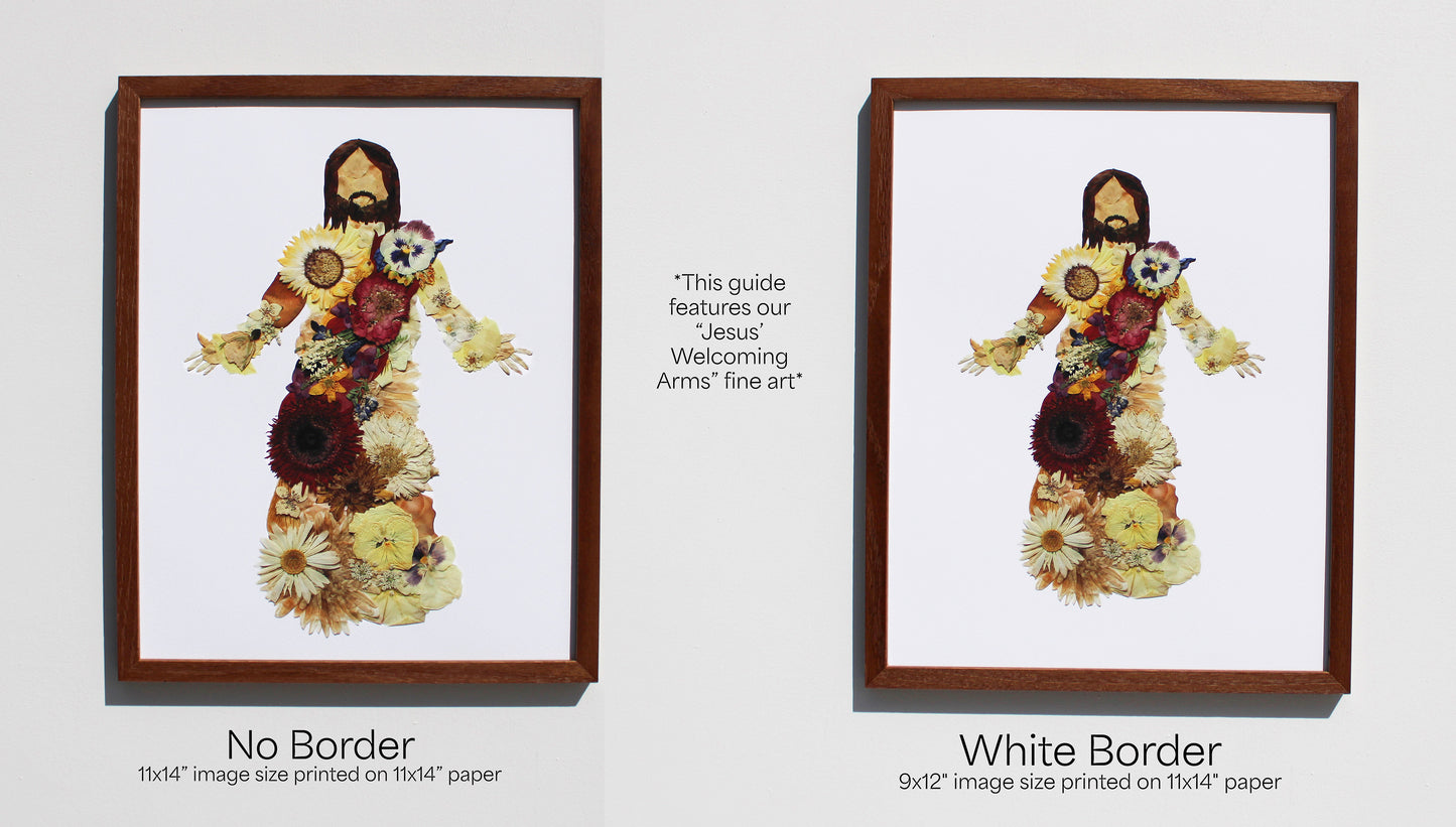 "JESUS' WELCOMING ARMS" FINE ART PRINT