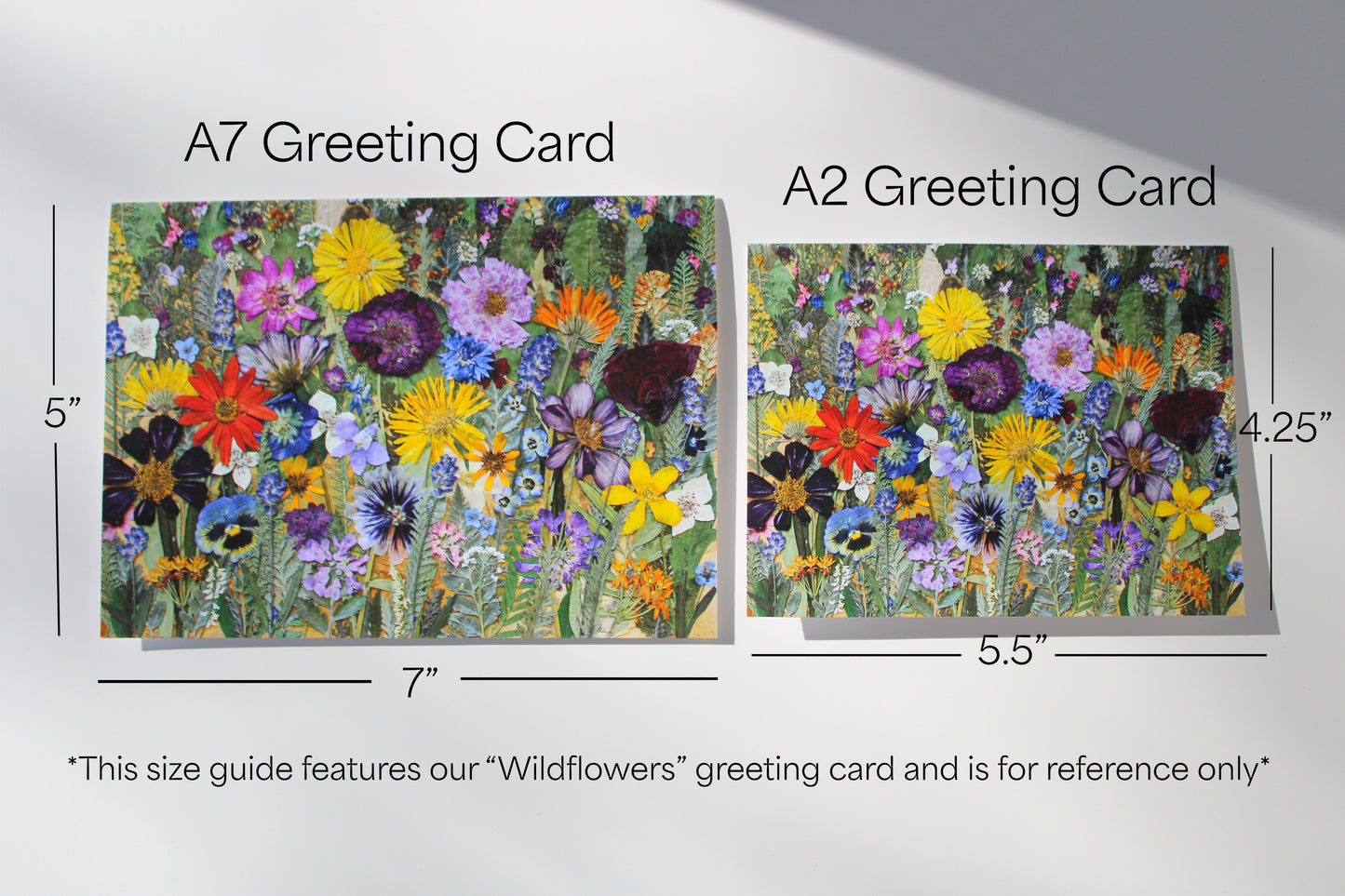 "WILDFLOWERS" LARGE GREETING CARD
